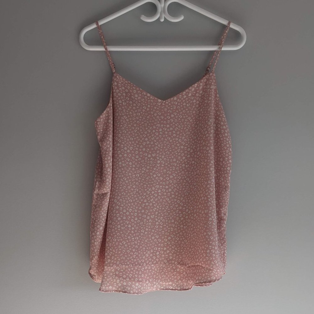 Pink Rose Lined Sleeveless Blouse